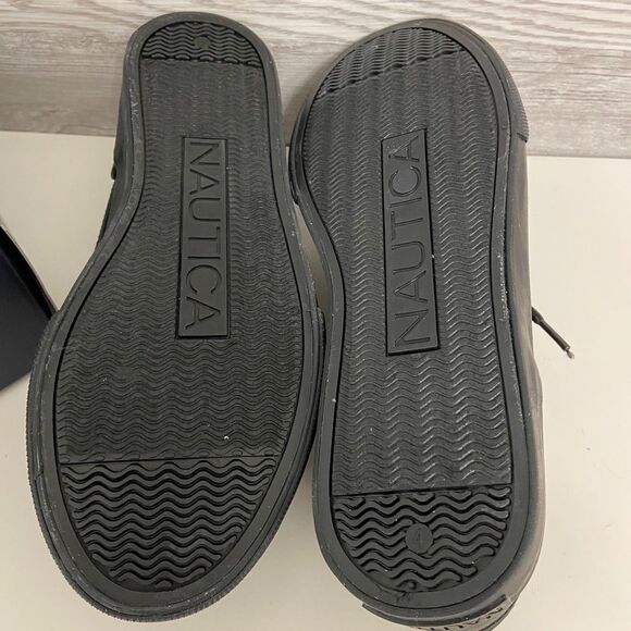 NEW BOYS NAUTICA BLACK BOAT OXFORD SHOES - Picture 8 of 8